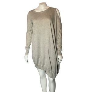 AllSaints asymmetrical gray sago dress 4